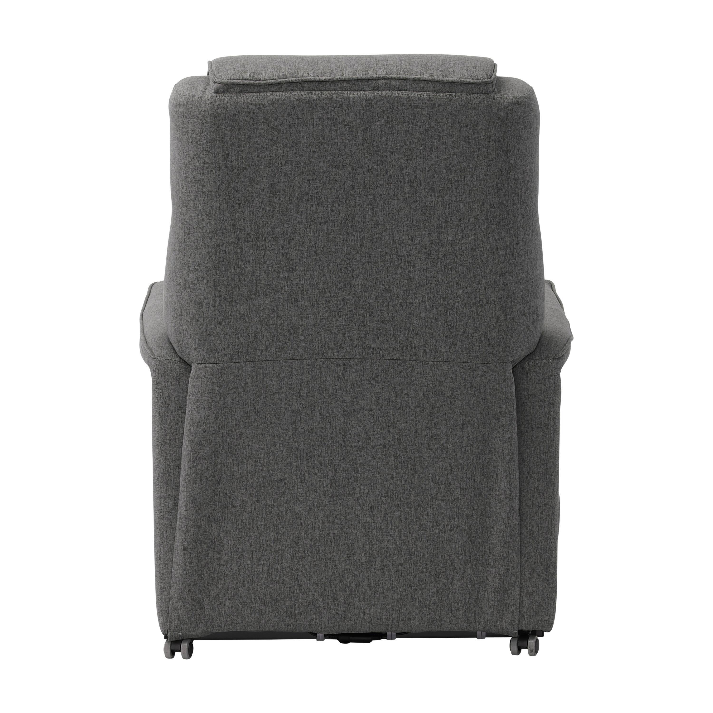 Alt View 16. CorLiving - Ashley Power Lift Fabric Recliner - Medium Grey.