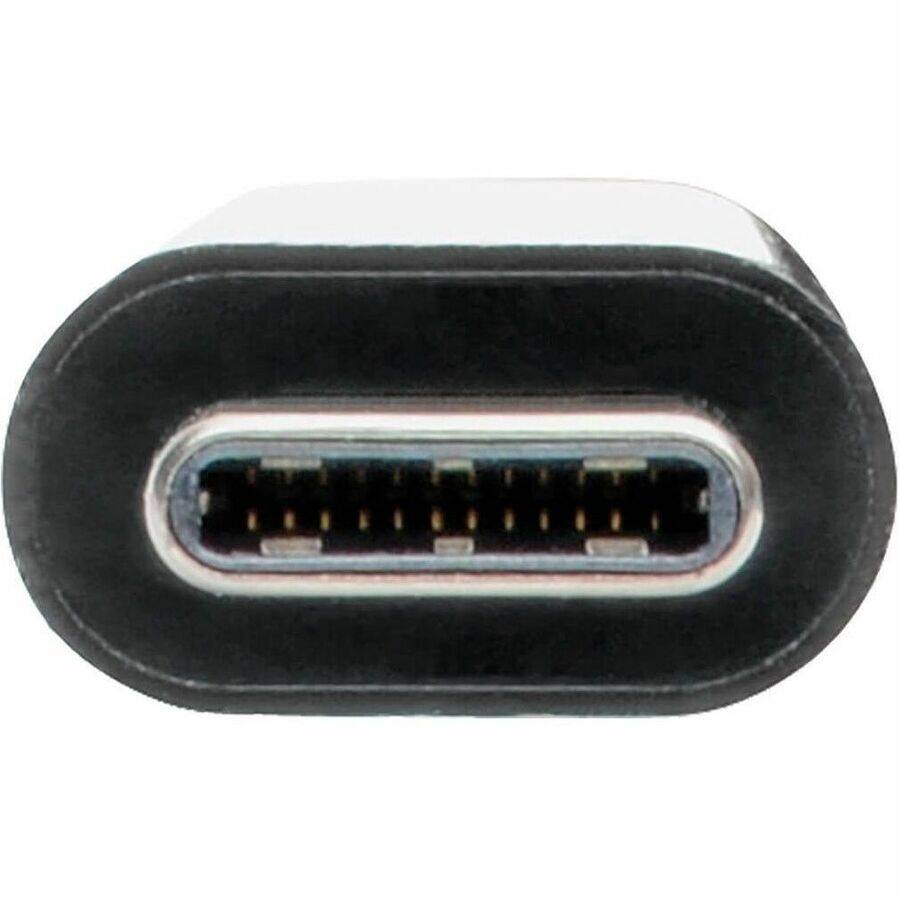 Alt View 3. Tripp Lite - Eaton Tripp Lite Series 4-Port USB-C Hub, USB 3.x (5Gbps), 4x USB-A Ports, 60W PD Charging, Black - USB Type C - Black.