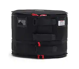 Gibraltar Hardware - 12" Mounted Tom Flatter Drum Bag, Expandable Size and Depth, Collapsible Case with Padded Handles, Oversized Zippers