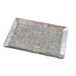 Jiallo - Aura Etched Decorative Vanity Tray 17x11" - Silver