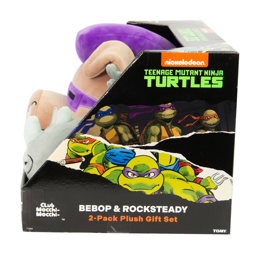 Nickelodeon Teenage Mutant Ninja Turtles Club Mochi- Mochi- TM Bebop & Rocksteady 2-Pack Plush Gift Set 112000 TOMY