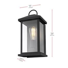 Elegant Lighting - Neil 7 Inch Outdoor Wall Sconce In - Black
