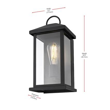 Width 6.7" (17.0cm)
Height 14.2" (36.1cm)
Extension 6.2" (15.8cm)