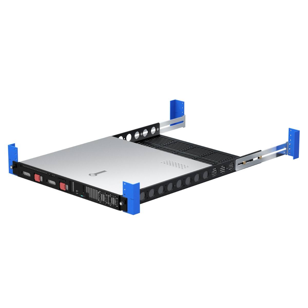 Alt View 1. RackSolutions - RackSolutions 1U 108 Fixed Shelf 24in Depth - Black.