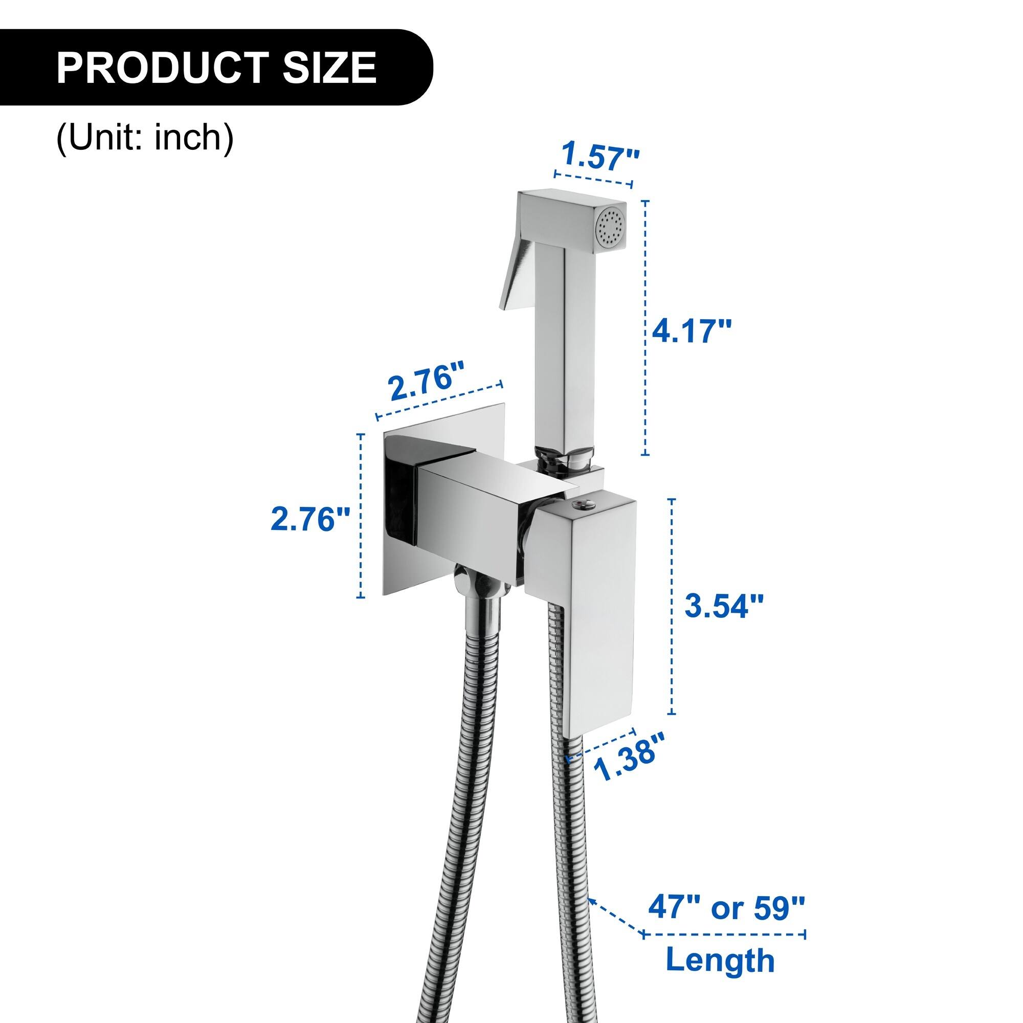 PRODUCT SIZE (Unit: inch)  
1.57"  
2.76"  
4.17"  
2.76"  
3.54"  
1.38"  
47" or 59" Length