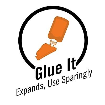 Glue It  
Expands, Use Sparingly