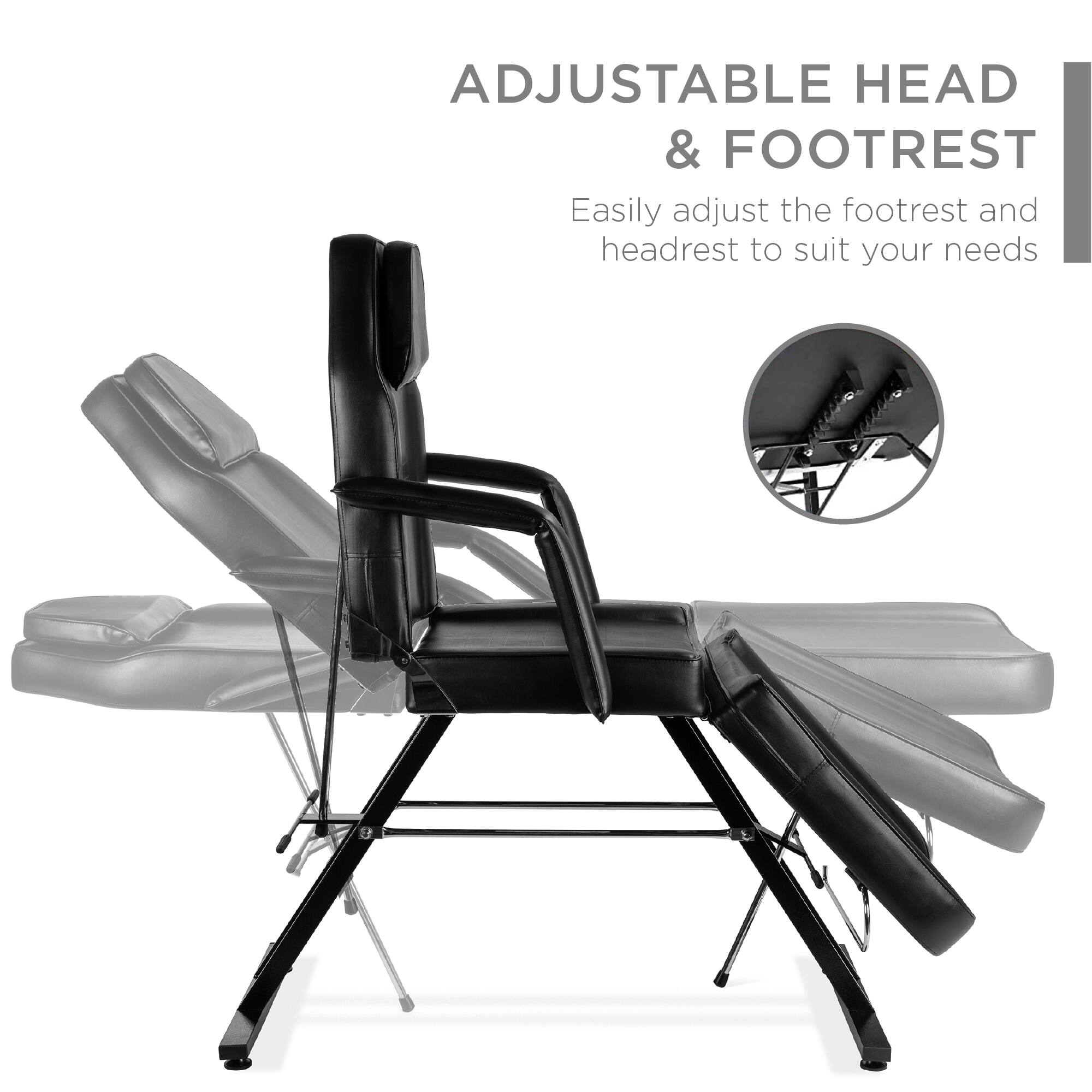 ADJUSTABLE HEAD & FOOTREST  
Easily adjust the footrest and headrest to suit your needs