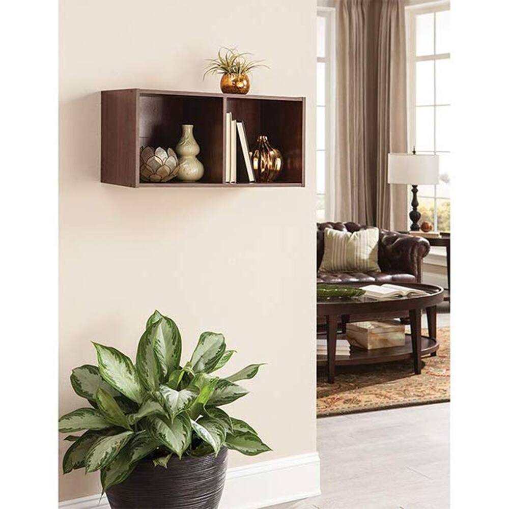 Alt View 1. ClosetMaid - Closetmaid Decorative Stackable 2-Cube Cubeicals Organizer Storage, Dark Cherry - Dark Cherry.