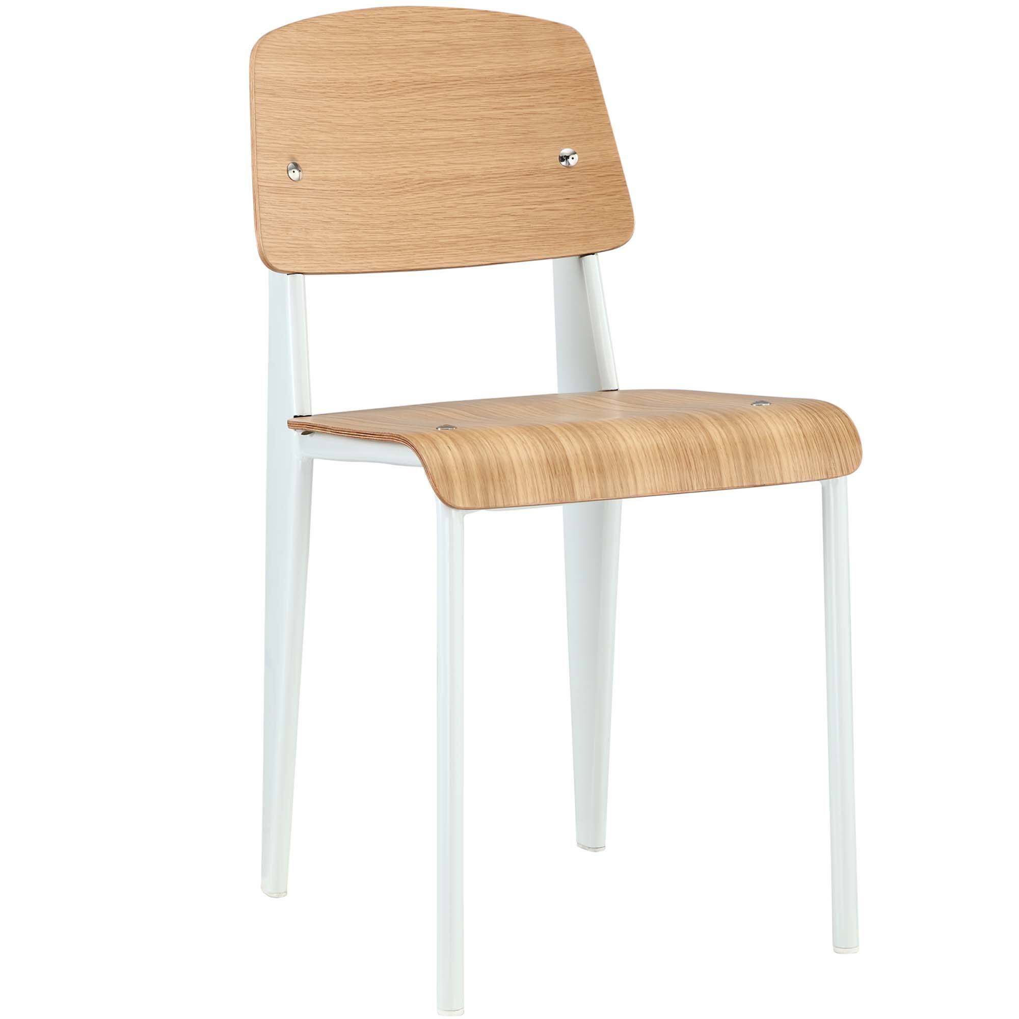 Angle. Modway - Cabin Dining Side Chair by Modway - Natural White.