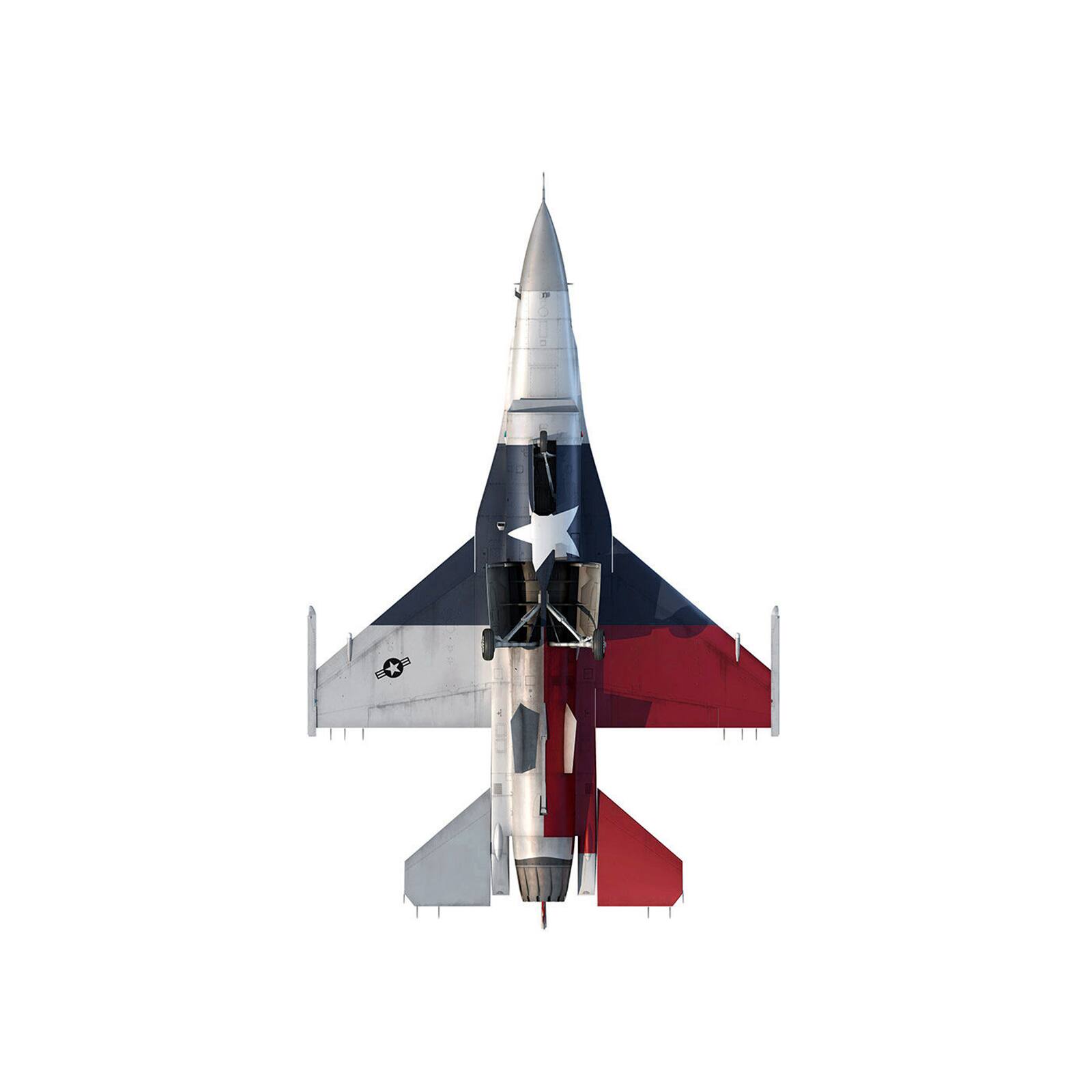 Alt View 4. Air Force 1 - Lockheed F-16C Fighting Falcon Fighter Aircraft "75th Anniversary" (2019) US Air Force 1/100 Model by Air Force 1.
