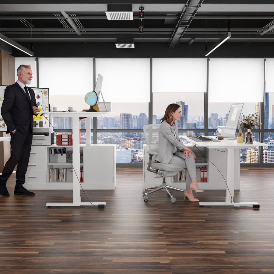 FUFU & GAGA FUFU&GAGA Electric Height Adjustable Desk with