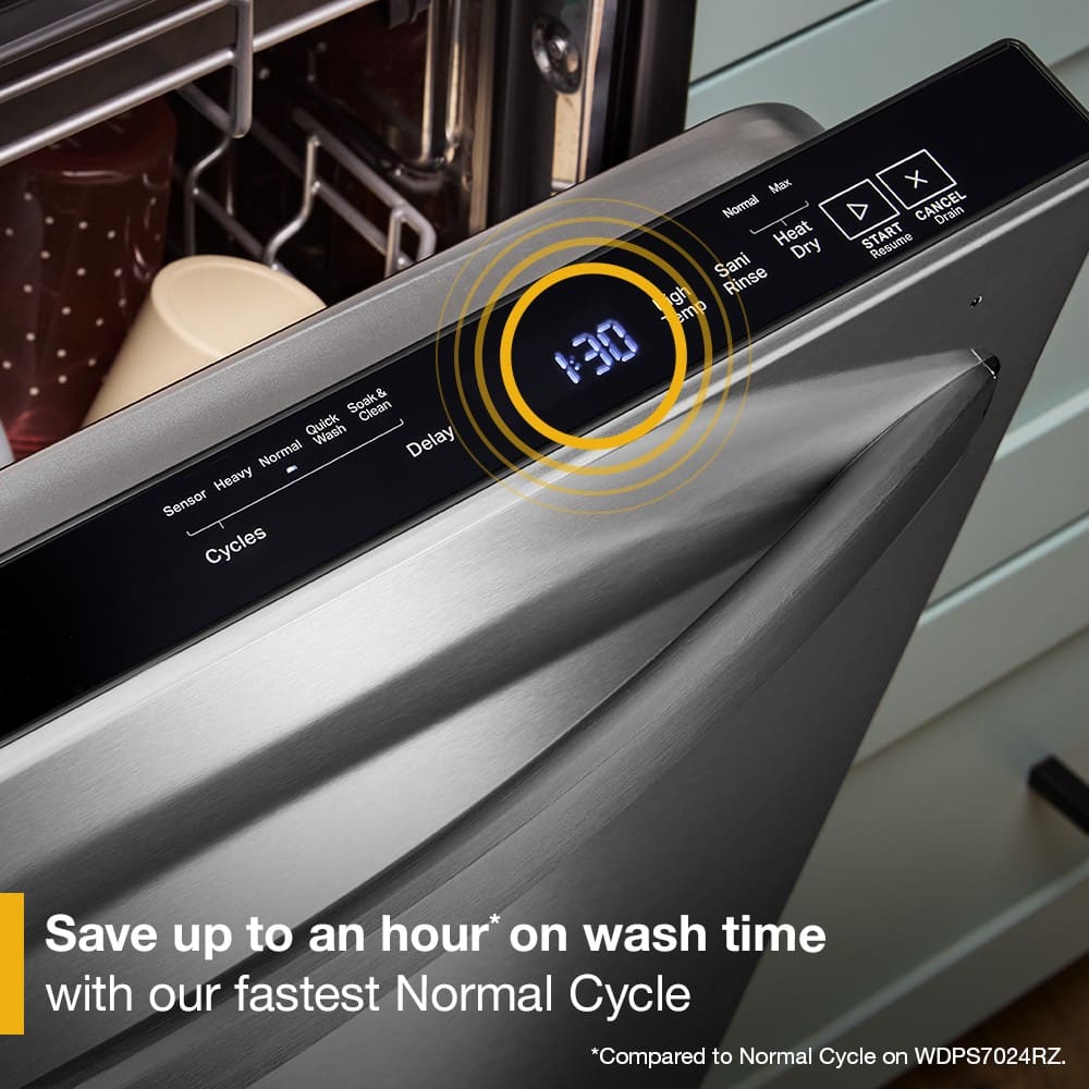 Whirlpool WDTS8024SZ Whirlpool - 24" Top Control Built-In Dishwasher with Total Coverage Wash and Auto Open Air Dry - Stainless Steel 9