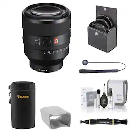 Sony - FE 50mm f/1.2 G Master Lens, Bundle with 72mm Filter Kit, Lens Case, Lens Cleaner, Cleaning Kit, Lens Cap Tether