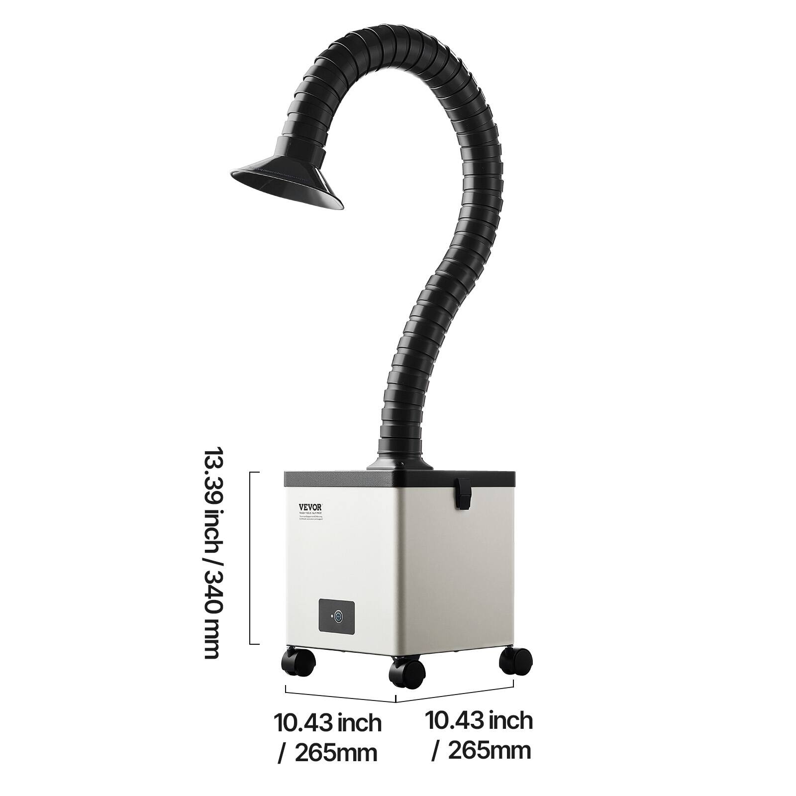 13.39 inch / 340 mm  
VEVOR  
10.43 inch / 265 mm  
10.43 inch / 265 mm