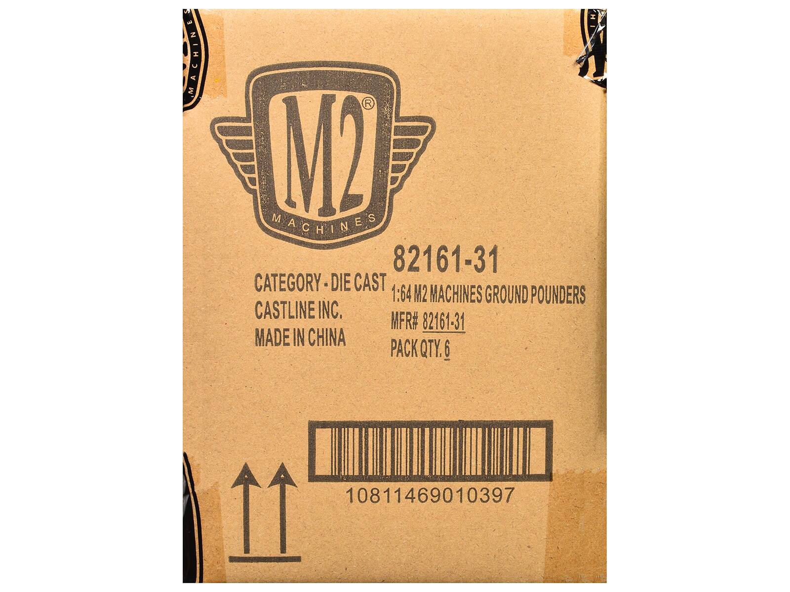 M2 Machines  
82161-31  
Category: Die Cast  
1:64 M2 Machines Ground Pounders  
Castline Inc.  
Made in China  
Pack Qty: 6  
MFR# 82161-31  
10811469010397