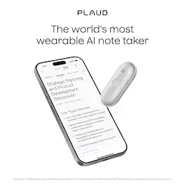 PLAUD - NotePin S Smart AI Voice/Audio Recorder - Silver
