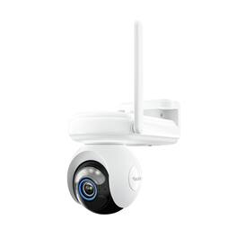 Reolink - Altas Go PT 2K 4G LTE 360° PT Security Camera, 180 Days Battery Life 10s Pre-recording Color Night Auto-Tracking - White