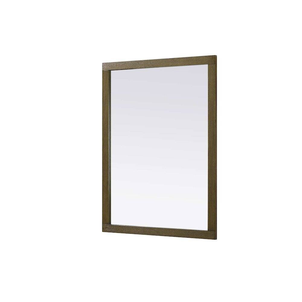 Alt View 3. Elegant Kitchen and Bath - Noah Wooden Rectangle Mirror 48 x 36 in Hazel Oak - Hazel Oak.