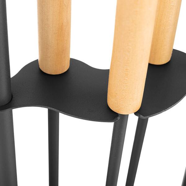 Alt View 1. Lavish Home - 4PC Fireplace Tool Set with Poker, Brush, Shovel, and Stand.