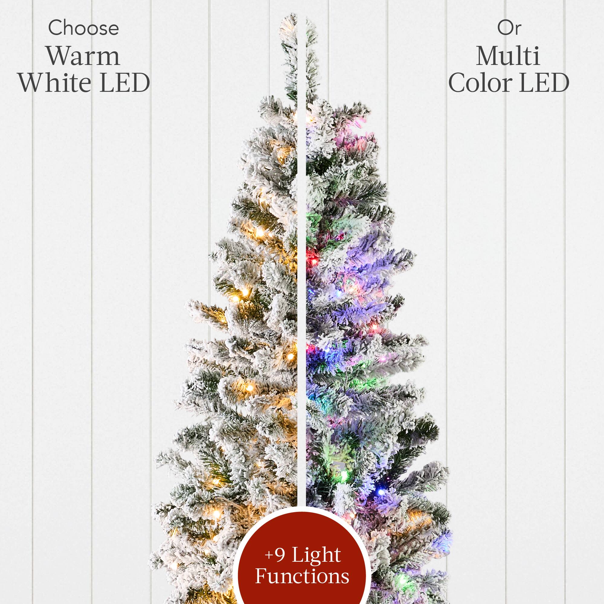 Choose Warm White LED or Multi Color LED +9 Light Functions