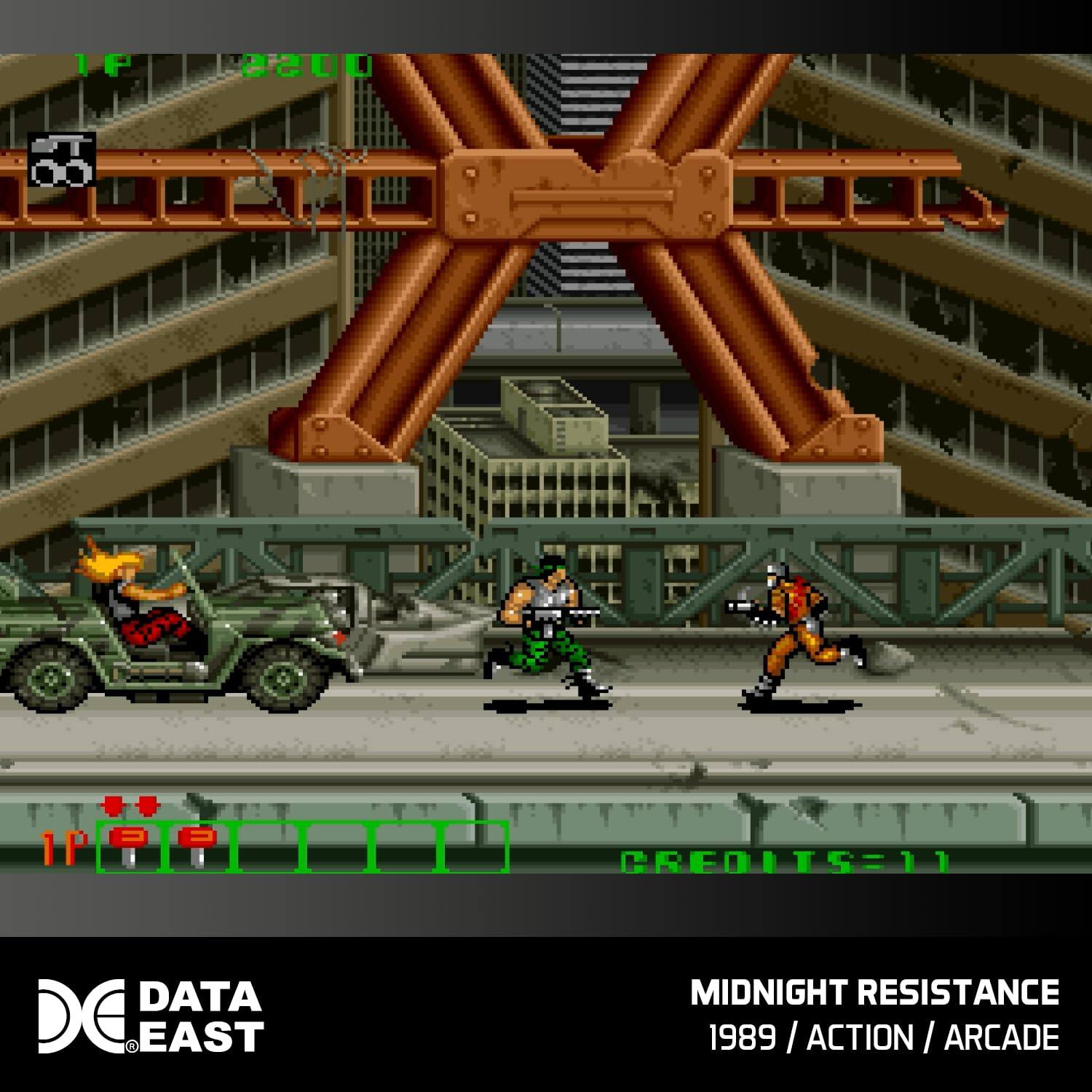 IF 0055 CREDITSE11 DATA EAST MIDNIGHT RESISTANCE 1989 / ACTION / ARCADE