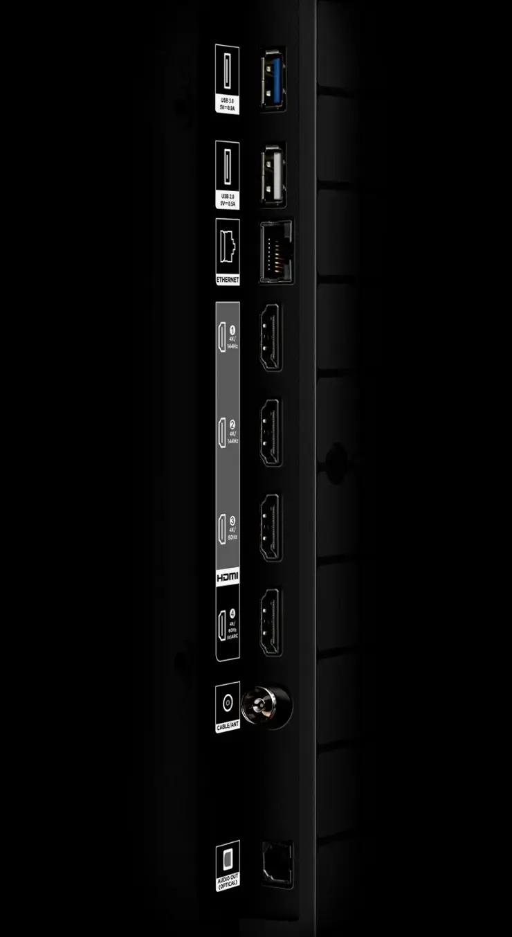 The text on the image reads:

810 4 1a SV-4.3A U5820 11 S5A ETHERNET 4  2  140  4K SOHE HOMI 3 a AORT SC 0 CABLE/ANT I AUDIO DOT (OPTICAL)

Corrected text:

810 4 1a SV-4.3A U5820 11 S5A ETHERNET 4  2  140  4K SOHE HOMI 3 a AORT SC 0 CABLE/ANT I AUDIO DOT (OPTICAL)