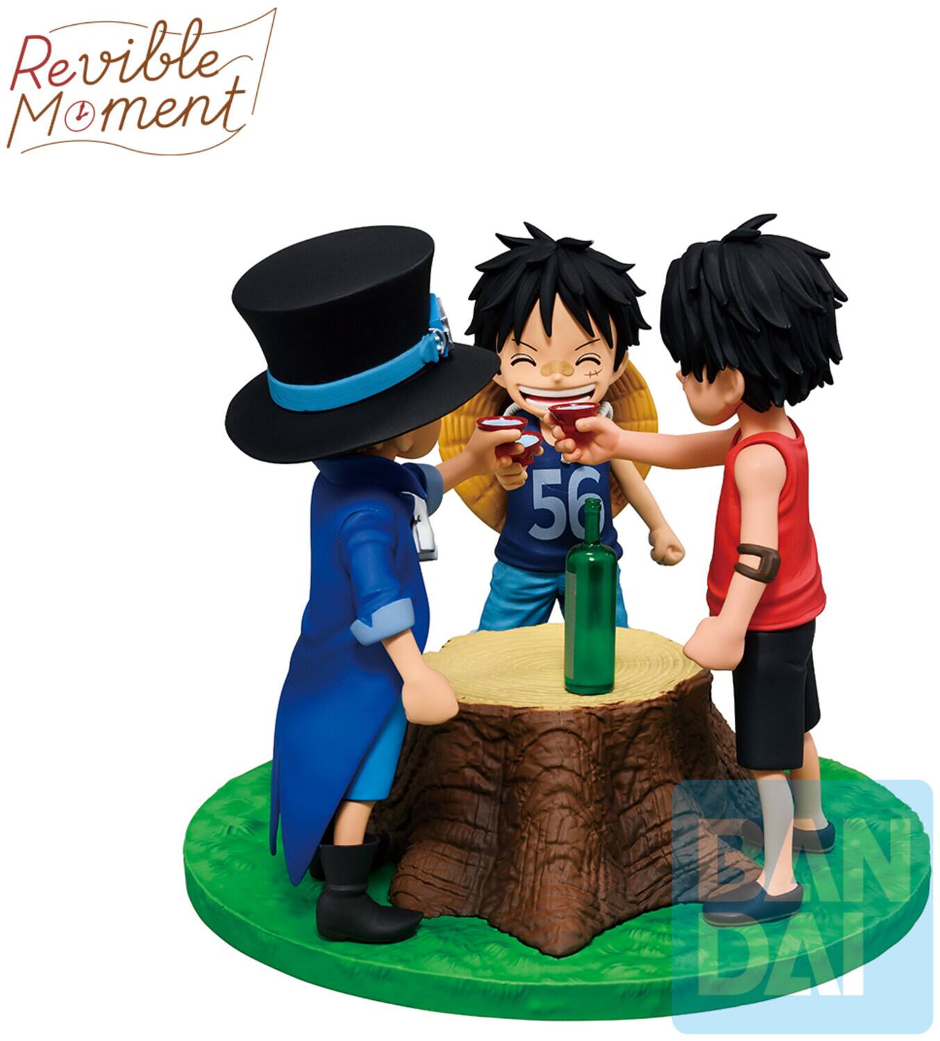 Ichibansho One Piece Ace and Sabo and Luffy (Dramatic Memories) Revible Moment Figure - COLLECTIBLES