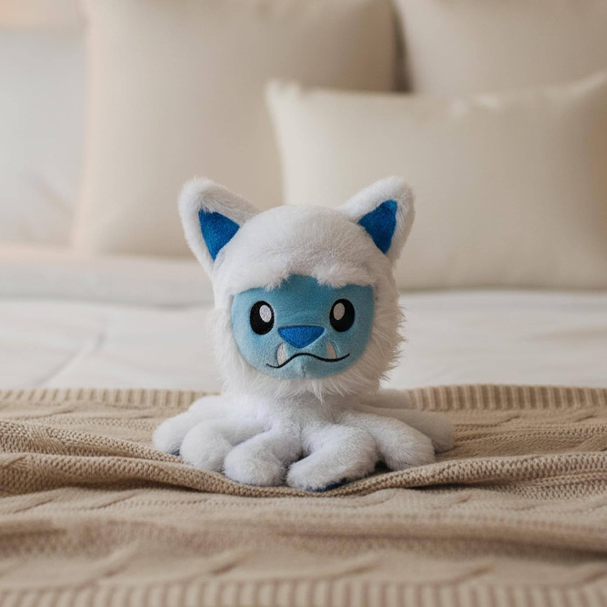 Alt View 10. Tentacle Kitty - Tentacle Kitty Marshmallow 11 Inch Plush - White.