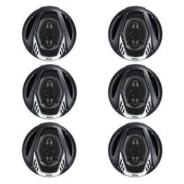 BOSS Audio - BOSS NX654 6.5" 400W 4-Way Car Audio Coaxial Speakers Stereo, (6 Speakers) - Black