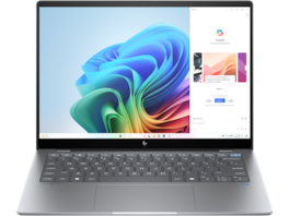 HP - Refurbished Excellent - OmniBook X 14-fe 14" Laptop Snapdragon X Elite 16GB 512GB W11H - Silver