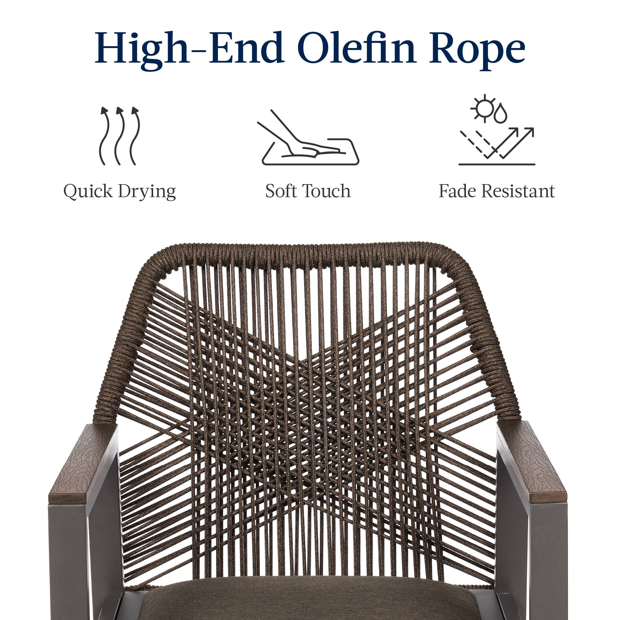 High-End Olefin Rope

- Quick Drying
- Soft Touch
- Fade Resistant