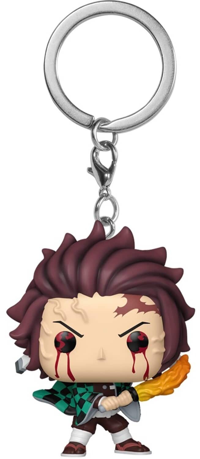 FUNKO Keychain: Demon Slayer - Tanjiro Kamado (Sun Breathing) - COLLECTABLES - Multicolor