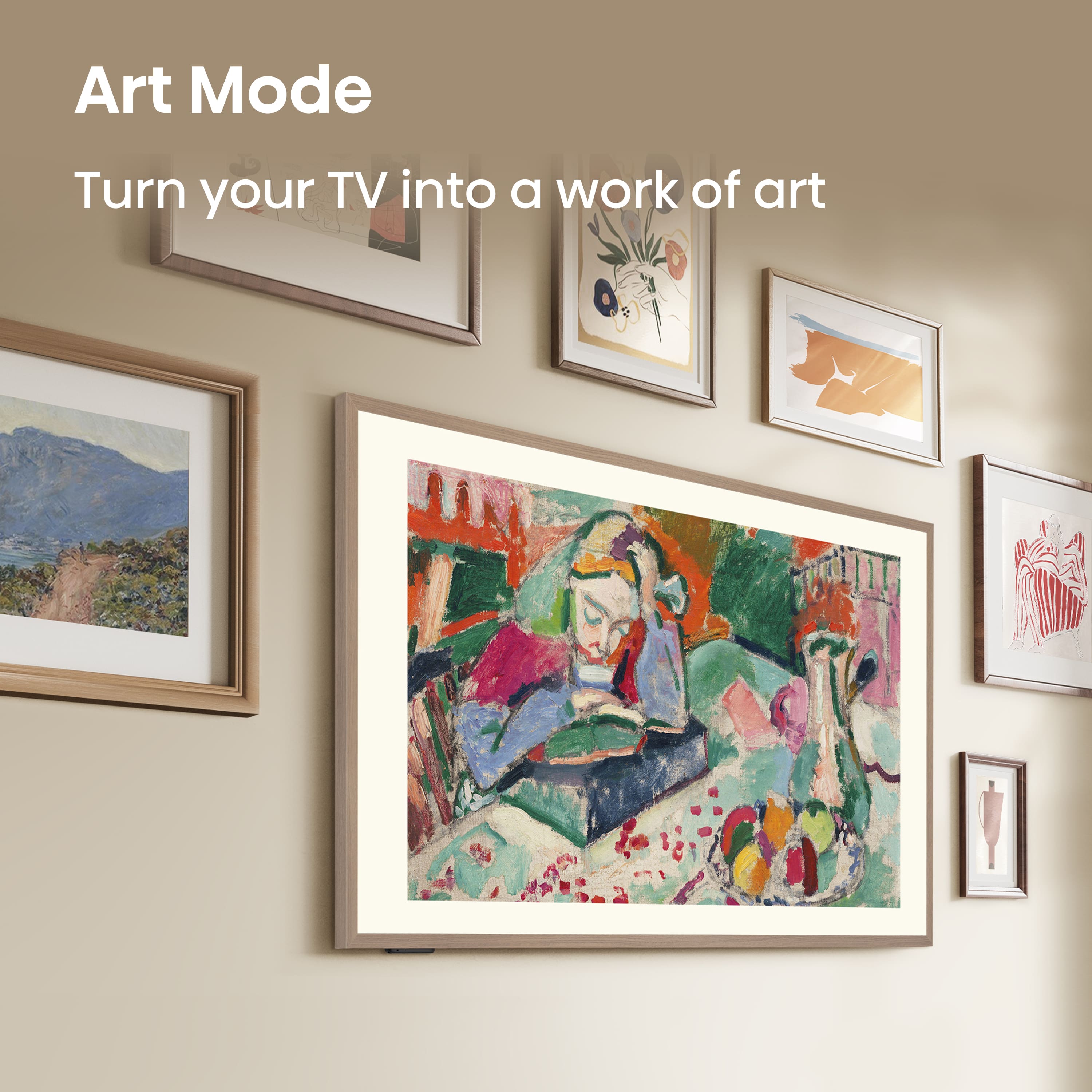 Art Mode: Turn your TV into a work of art.