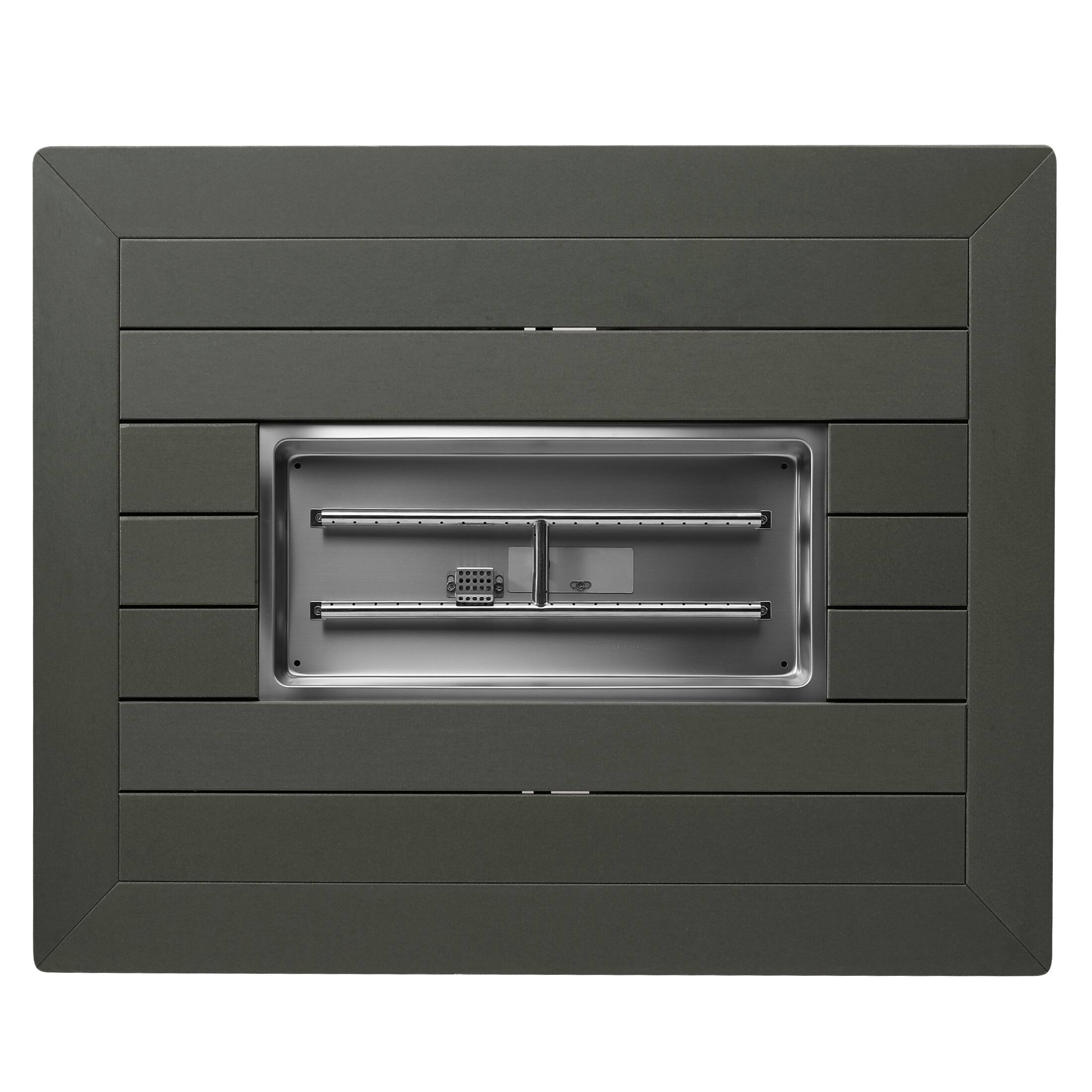 Alt View 2. WestinTrends - WestinTrends Helios 46" Modern Outdoor 55,000 BTU Patio Gas Propane Rectangle Deck Fire Pit Table - Gray.