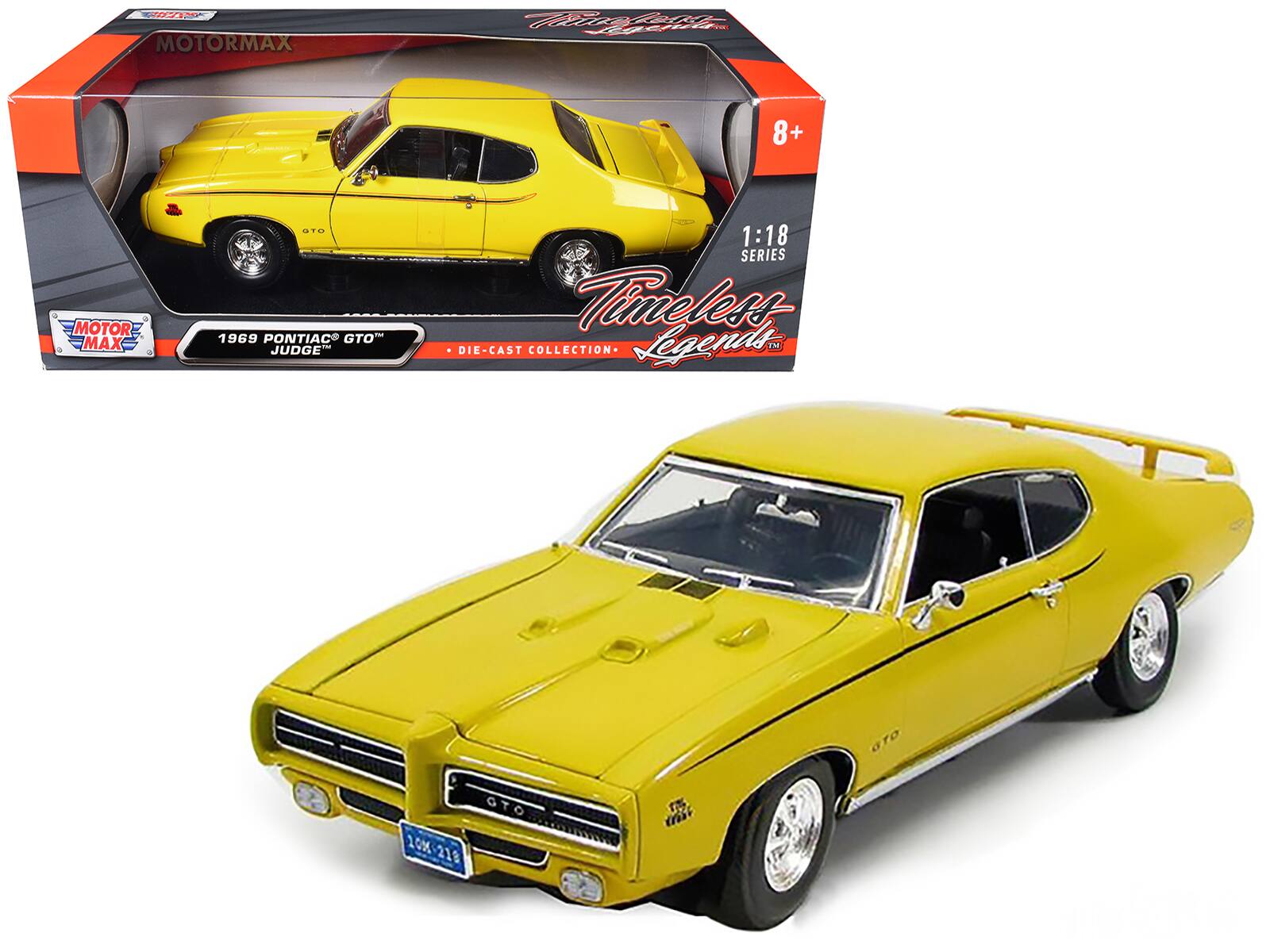 01 MOTORMAX Hitee MRCH Epa 8+ 4 MOTOR MAX - GTO 1969 PONTIAC GTO JUDGE 1:18 SERIES Timeless DIE-CAST COLLECTION- Legends TM GTo GTO 20M-218 10%