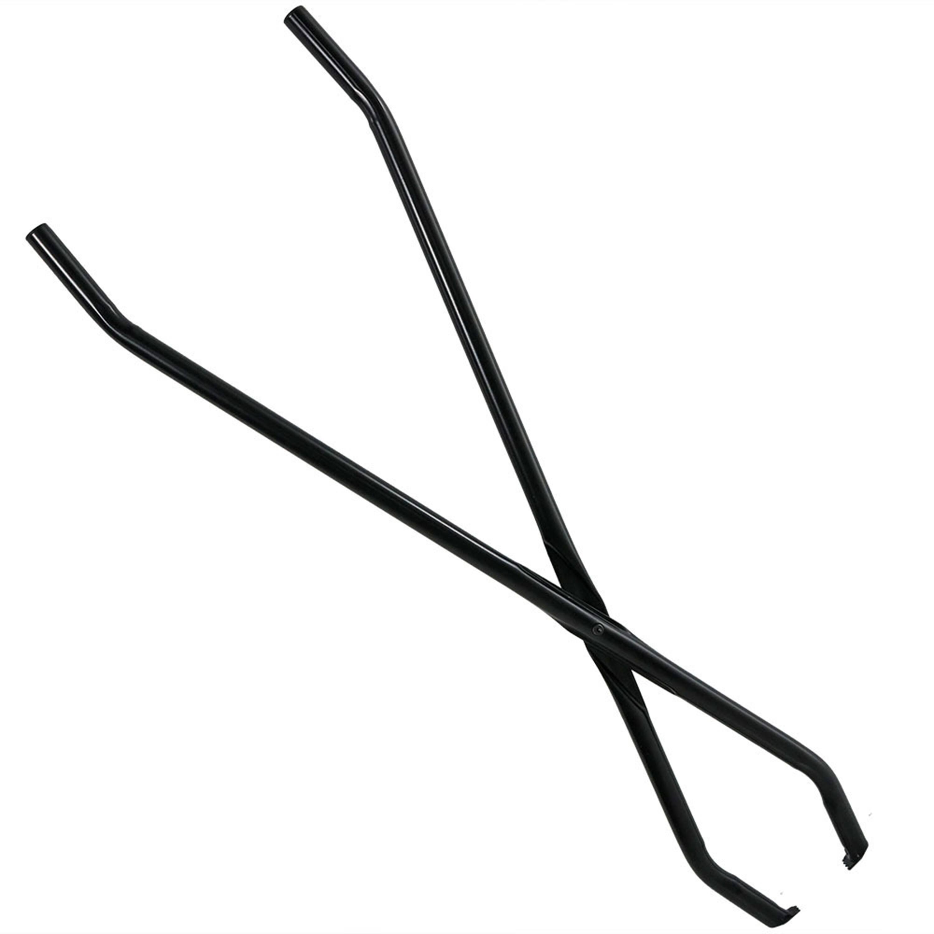 Alt View 6. Sunnydaze - 40 in Heavy-Duty Steel Firewood Log Grabber Tongs - Black.