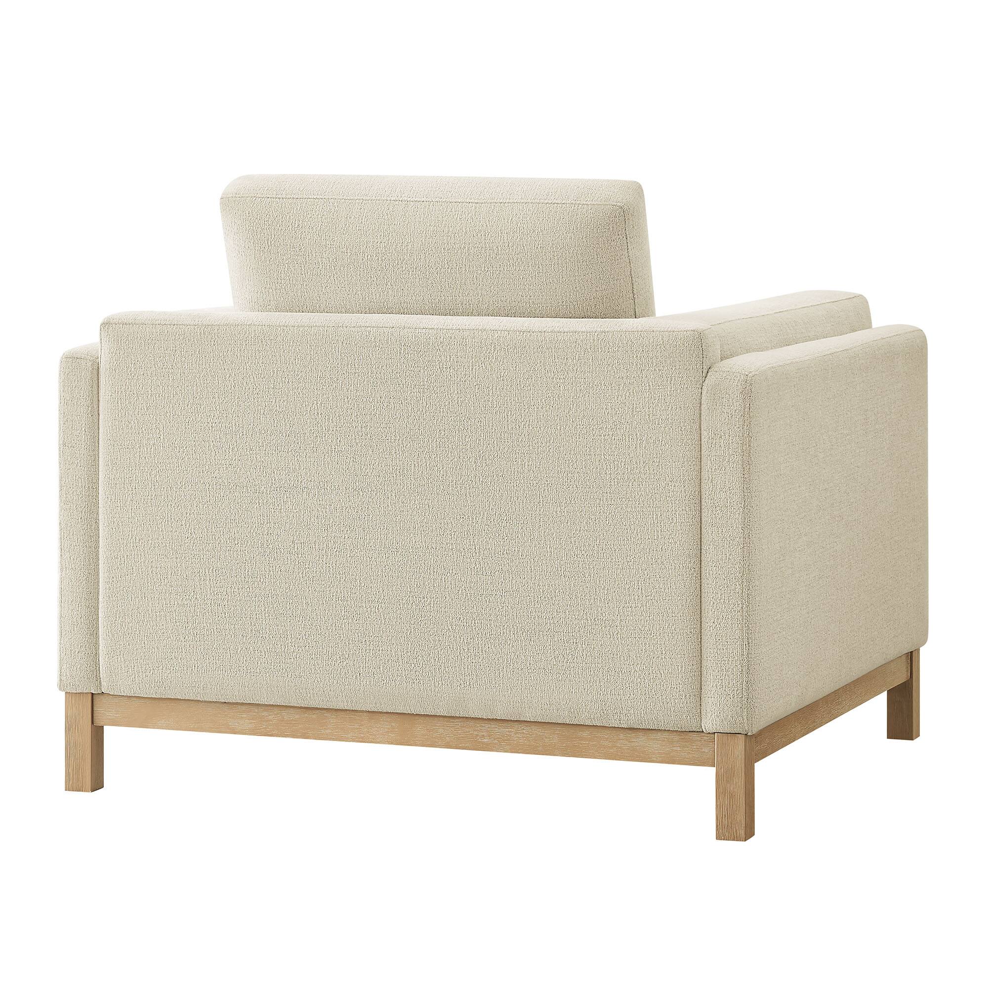 Alt View 4. Modway - Roscoe Upholstered Armchair - Ivory.