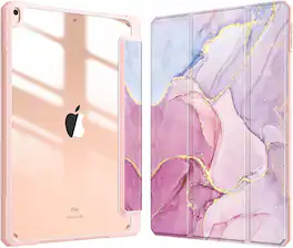 Fintie - Clear Case for iPad Air 3rd Generation 2019 / iPad Pro 10.5" 2017 Slim Hybrid Shockproof Hard PC Back Cover - Dreamy Marble