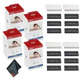 Canon - KP-108IN Color Ink and 4 x 6 Paper Set (432 Sheets and 12 Ink Cartridges) - Tri-color