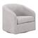 Angle. OSP Home Furnishings - Parker Swivel Tub Chair - Sterling.
