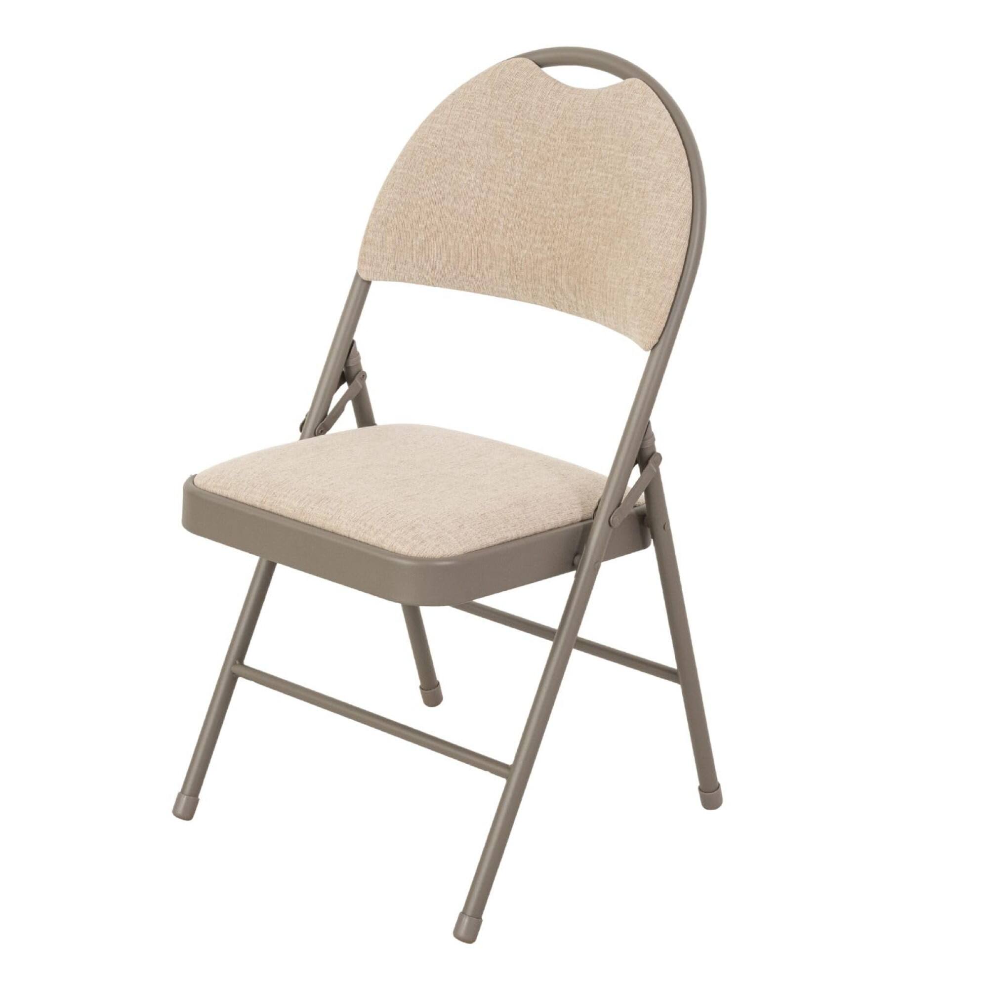 Alt View 7. Sudden Comfort - Sudden Comfort Set of 4 Double Padded Steel High Back Folding Chairs, Chicory - Chicory.