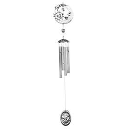FC Design - 28" Long Pewter Celestial Wind Chime Outdoor Patio or Garden Hanging Decoration - Multi-Color