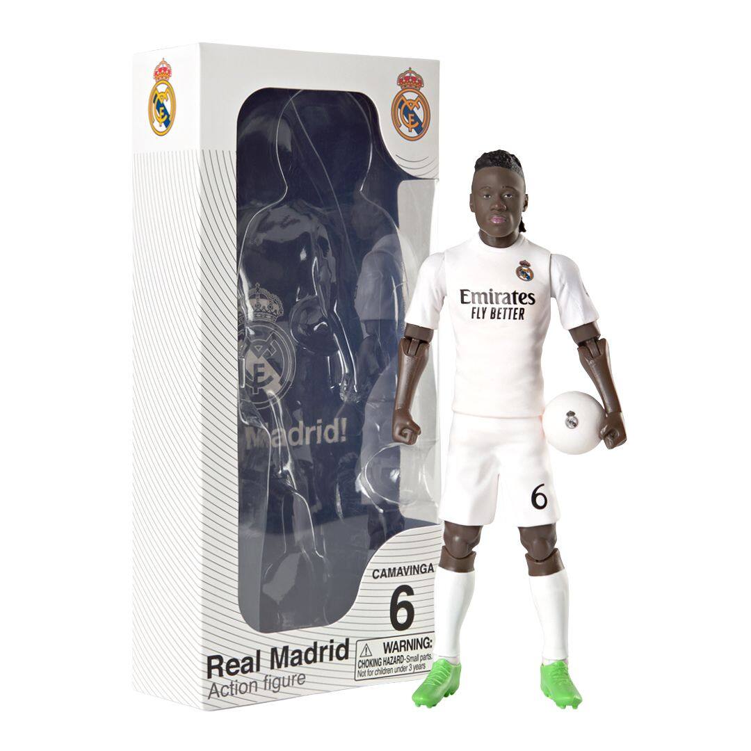 Banbo Toys SOCKERS Real Madrid CF Eduardo Camavinga 8" Collectible Soccer Action Figure