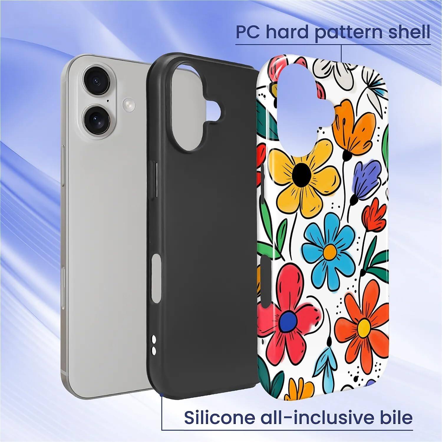 PC hard pattern shell  
Silicone all-inclusive bile