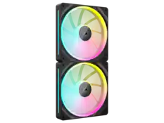 Front. CORSAIR - CORSAIR LX RGB Series, iCUE LINK LX140 RGB, 140mm Fan, Dual Pack - RGB.