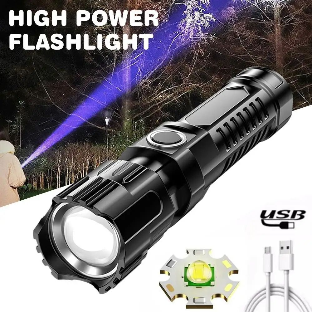 HIGH POWER FLASHLIGHT  
USB