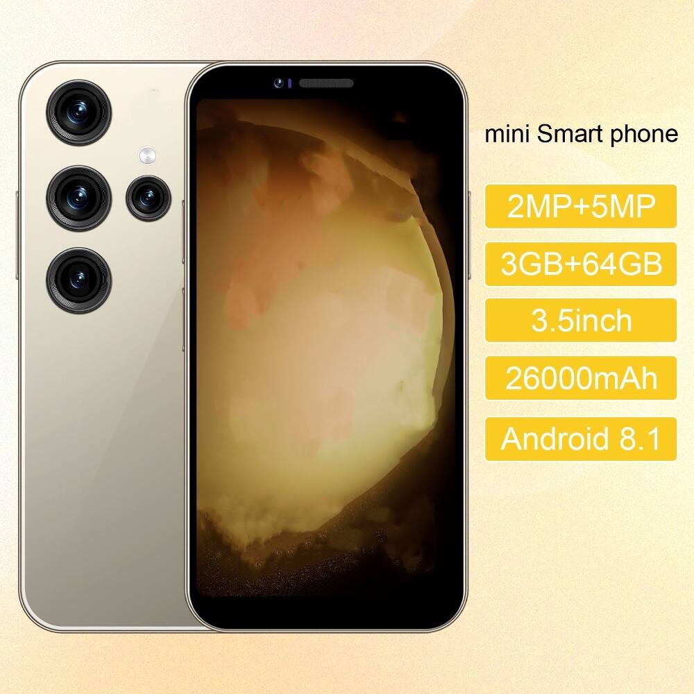 mini Smart phone  
2MP+5MP  
3GB+64GB  
3.5inch  
26000mAh  
Android 8.1