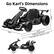 Go Kart's Dimensions
- Width: 29.92"
- Height: 21.06"
- Length (original): 20.87"
- Length (after extension): 24.8"
- Seat width: 8.67"
- Seat depth: 11.02"