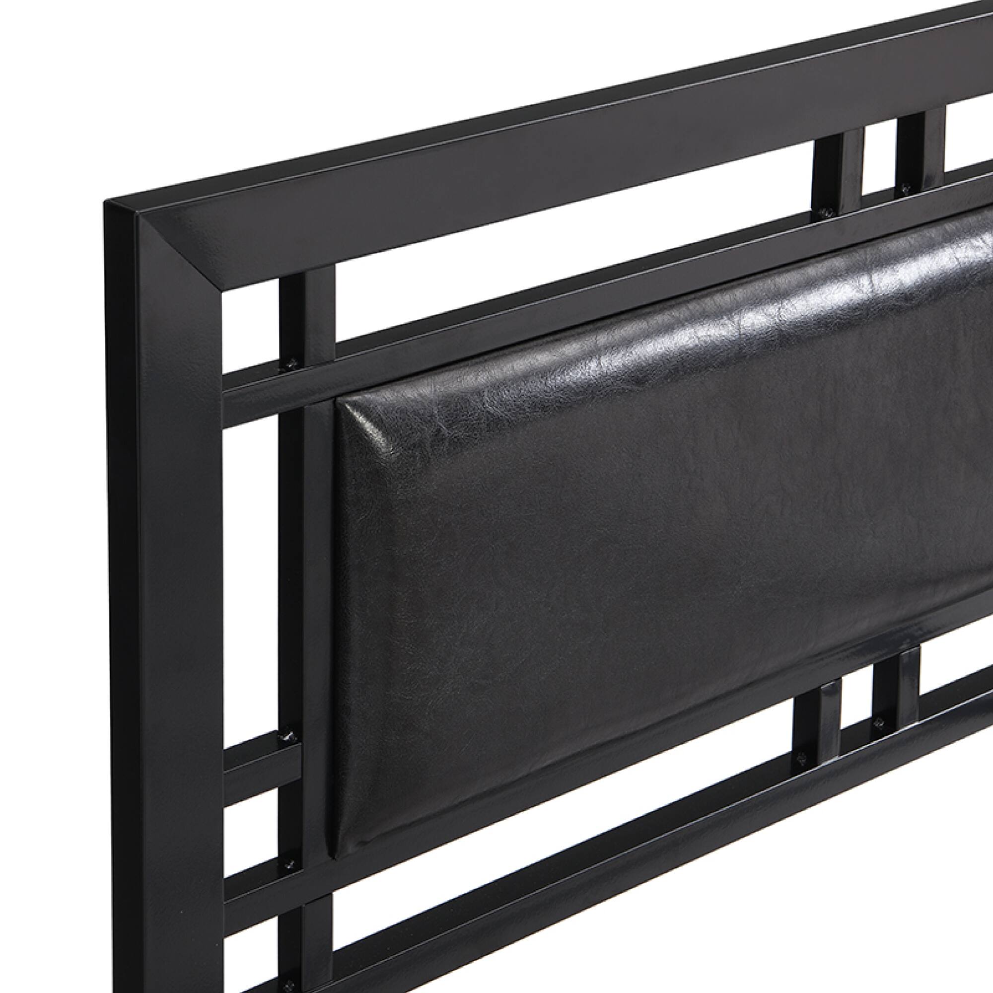 Alt View 7. GOODSILO - Twin Size Metal Bed Frame with Sturdy Steel Construction for Enhanced Durability and Stability - Black.
