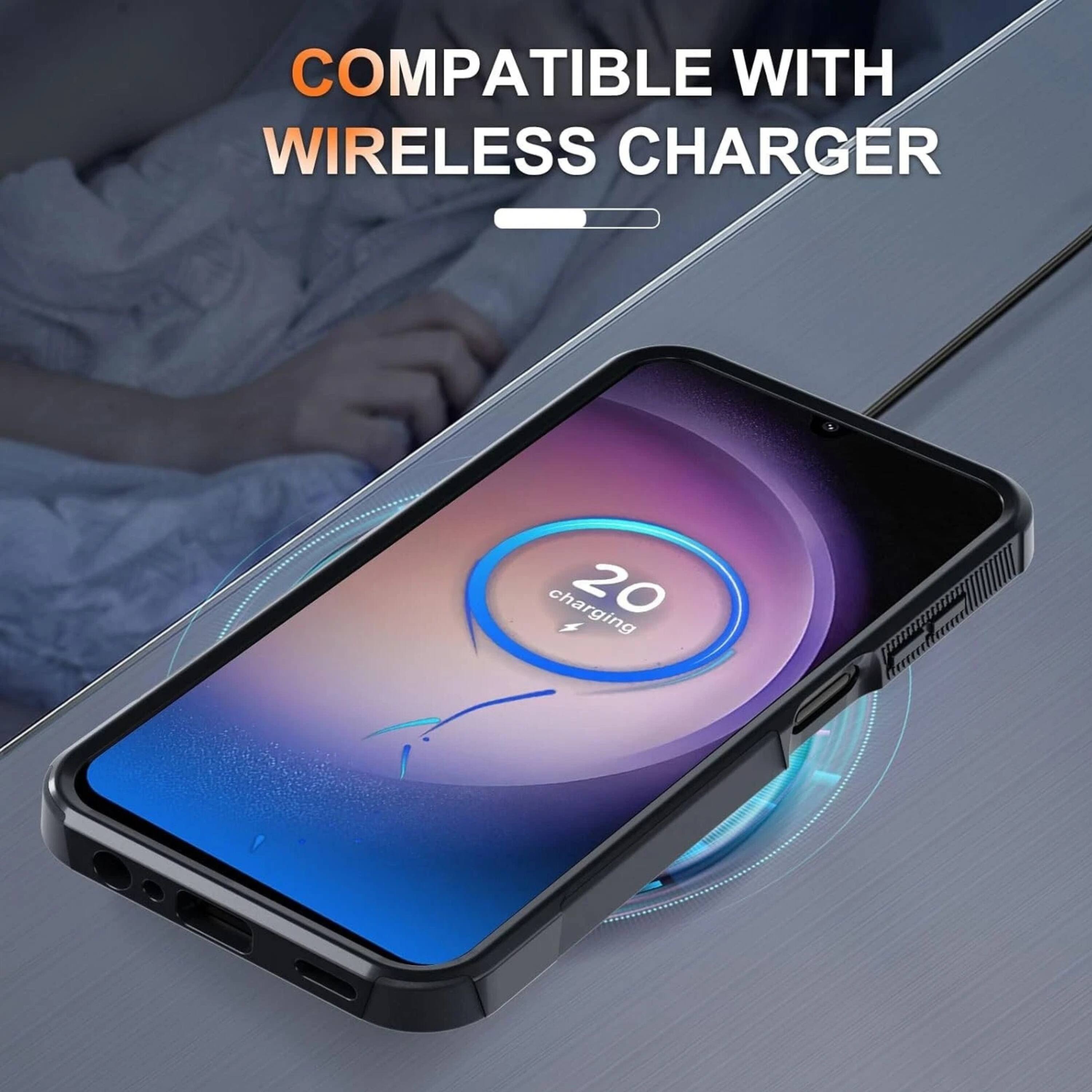 COMPATIBLE WITH WIRELESS CHARGER

20% charging